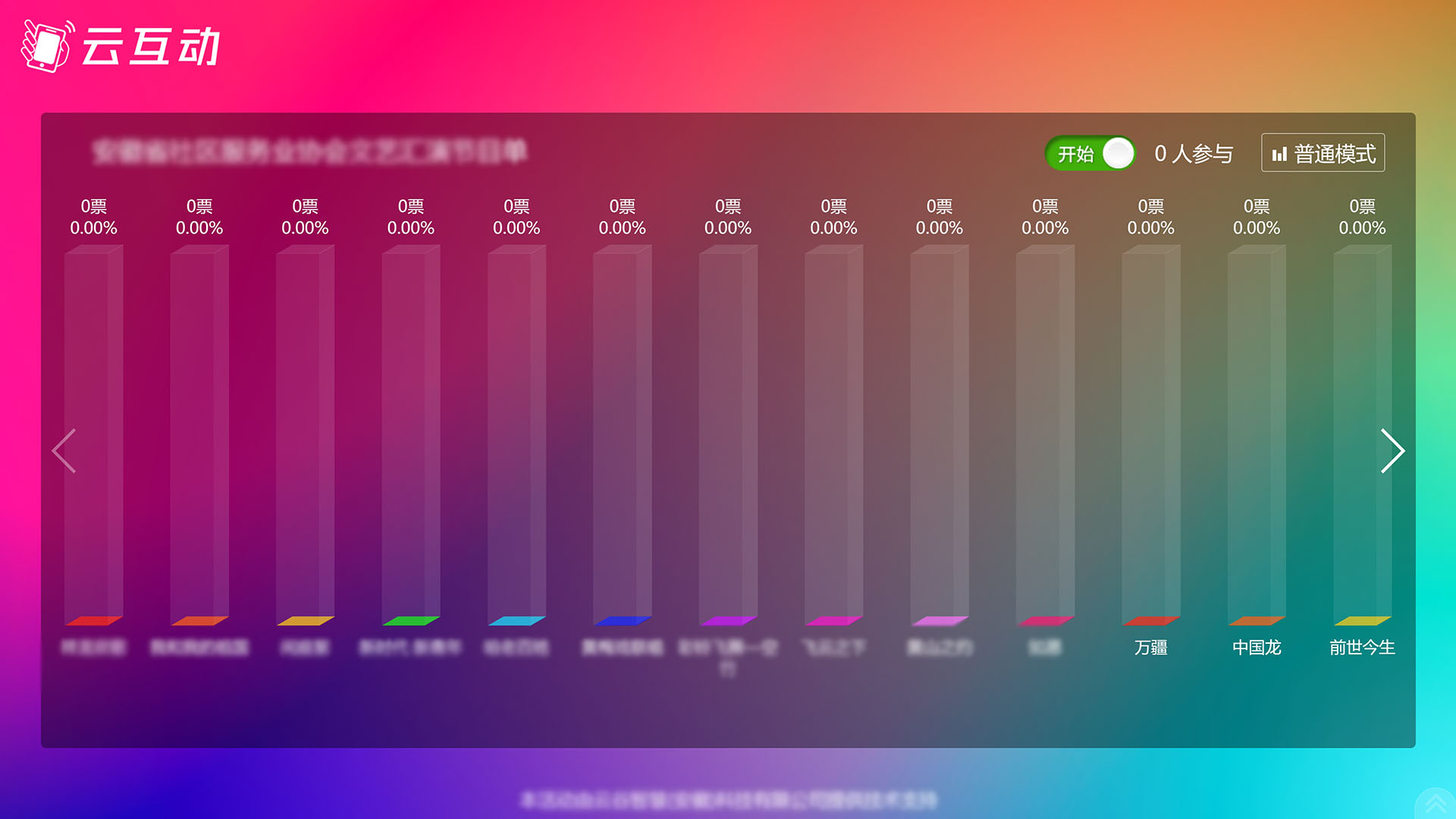 现场大屏幕实时投票活动如果选项超出10个不能显示怎么解决？